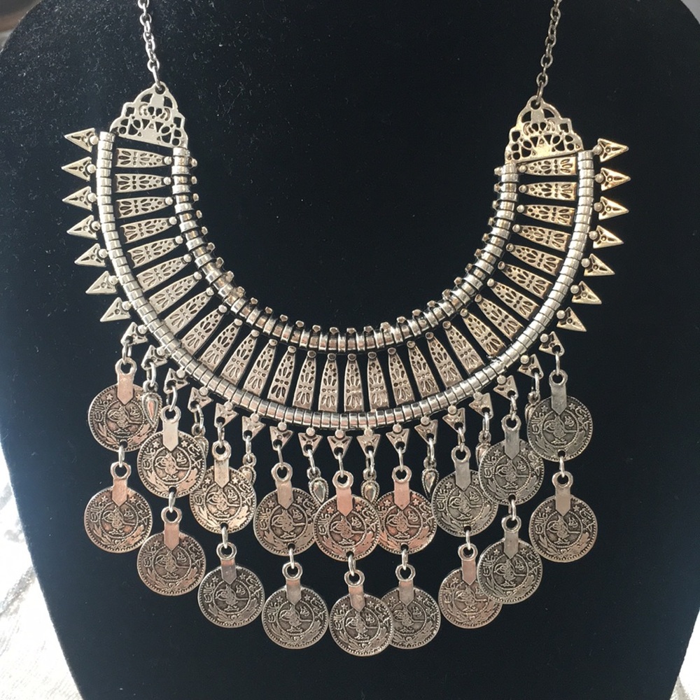 Moroccan tribal coin necklace - Picture 1 of 4